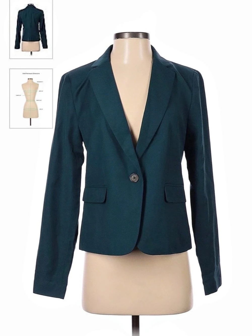 NWT Ann Taylor Ominous Teal Blazer/Suit Jacket